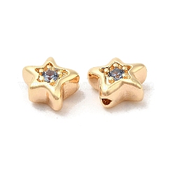 Perline in ottone zirconi&nbsp;KK-Q773-01G-02