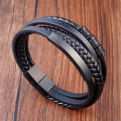 Bracelets en simili cuir pour hommes&nbsp;WG92BDC-01