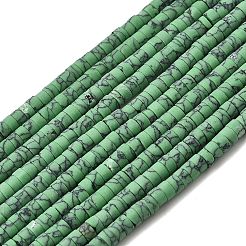 Teints perles synthétiques turquoise brins&nbsp;G-Z089-A04-J