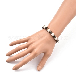 Stretch-Armbänder aus natürlichem Lavastein (gefärbt).&nbsp;BJEW-JB05359-02