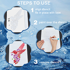 1pc animale domestico scava fuori disegno pittura stencil&nbsp;DIY-MA0004-11C