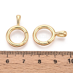 Anillos de puerta de resorte de latón&nbsp;KK-T078-21G