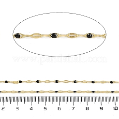 Chaînes plaquées en laiton à crémaillère&nbsp;AJEW-Q153-02G-02