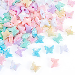 100 Stück UV-beschichtete undurchsichtige Acrylperlen&nbsp;OACR-TADJ0001-11