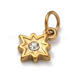 Pendentifs en acier inoxydable 304 micro pavés de zircones cubiques transparentes&nbsp;STAS-Z189-01G-05