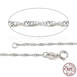 925 Halsketten aus Sterlingsilber mit Seilketten&nbsp;STER-E007-2C