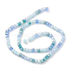Brins de perles de verre de galvanoplastie de couleur dégradée&nbsp;X1-GLAA-E042-05A