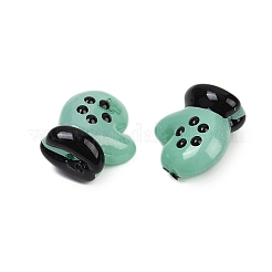 Peinture cuite perles d'émail en verre&nbsp;LAMP-R004-07B