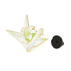 Broche en alliage d'or clair et émail&nbsp;JEWB-K018-39B-G
