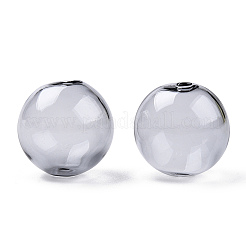 Perles de globe en verre borosilicaté soufflé transparent&nbsp;X-GLAA-T003-09G