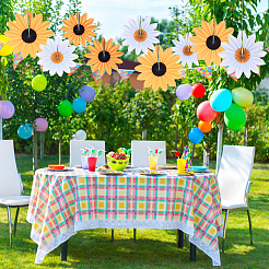 1 bolsa de manualidades de abanico de papel con forma de girasol&nbsp;DIY-SP0006-49