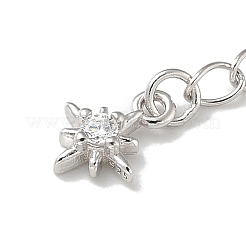 Rhodinierte Kettenverlängerung aus S925-Sterlingsilber&nbsp;STER-R003-05P