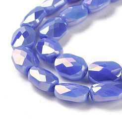 Fili di perle di vetro elettrolitico sfaccettato&nbsp;GLAA-G092-D04