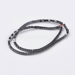 Chapelets de perles en hématite synthétique sans magnétiques&nbsp;X-G-H1077-1