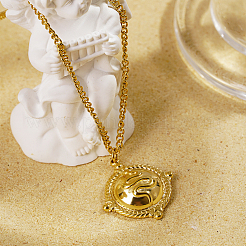 Collares con colgante de serpiente de acero inoxidable gótico vintage unisex&nbsp;VA2867-1