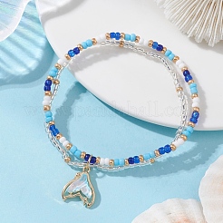 Braccialetti con ciondoli in lega oceanica&nbsp;BJEW-MZ00338-02
