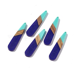 Grandes colgantes de resina opaca y madera de nogal&nbsp;RESI-M027-05K