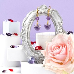 240pcs 8 encantos de vidrio de las ideas románticas de San Valentín del estilo&nbsp;GLAA-LS0001-06