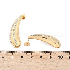 Ohrstecker aus 304 Edelstahl mit Strassen&nbsp;EJEW-M070-08G