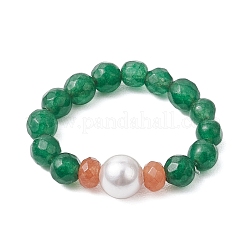 Conjuntos de joyas de jade blanco&nbsp;SJEW-JS01338-02
