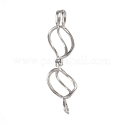 Umweltfreundliche Medaillonanhänger aus Messing&nbsp;KK-K163-48P-NR