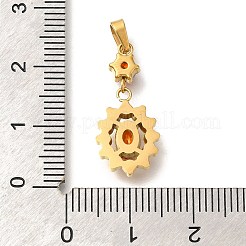 Placcatura ionica (ip) 304 acciaio inossidabile micro pavé zirconia cubica pendenti&nbsp;STAS-H228-03G-02