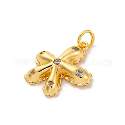 Ottone micro spianare pendenti zirconi&nbsp;KK-U033-09G-01