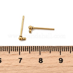 Accesorios para pendientes con pasador de bola de acero inoxidable 304&nbsp;LS-STAS-Z035-01G01-F