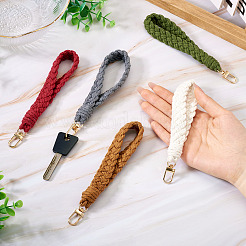 5 pendentif décoratif en fils de coton&nbsp;HJEW-TA00322