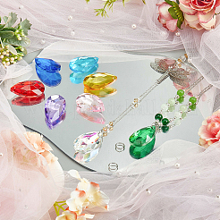 DIY-Set zur Herstellung eines Schlüsselanhängers in Tropfenform aus Glas und Edelstahl&nbsp;DIY-SP0001-22