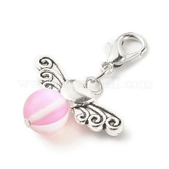 Décorations de pendentifs en pierre de lune synthétique givrée&nbsp;HJEW-JM00617
