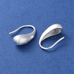 999 Ohrhänger in Tropfenform aus feinem Silber&nbsp;EJEW-P296-29S