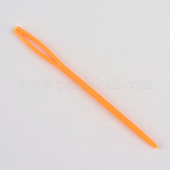 Stahldraht Edelstahl Rundstricknadeln und zufällige Farbe Kunststoff Stopfnadelköcher&nbsp;TOOL-R042-800x2.5mm