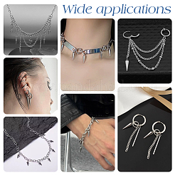 48 pièce 4 styles 201 pendentifs en acier inoxydable&nbsp;STAS-UN0063-32