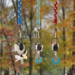 3 pièces boho macramé bracelet porte-clés porte-clés&nbsp;KEYC-SW00004-09