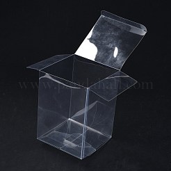 Rechteck transparente Kunststoff-PVC-Box-Geschenkverpackung&nbsp;CON-F013-01J