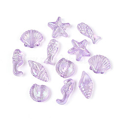 Transparente Acrylperlen mit Ozeanmotiv&nbsp;TACR-T028-69B