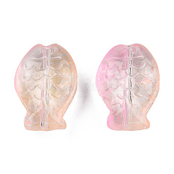 Perle di vetro verniciate a spruzzo trasparente&nbsp;GLAA-N035-024-G02