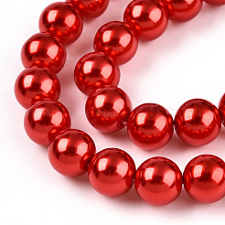 Abalorios de perla de vidrio&nbsp;HY-G002-01D-07