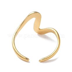 Anillos de puño abiertos de acero inoxidable 304 para mujer&nbsp;RJEW-M020-07G-06