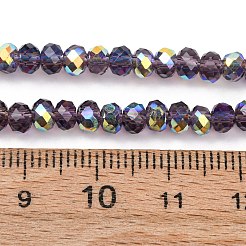 Chapelets de perles en verre transparent électrolytique&nbsp;EGLA-A046-01A-11