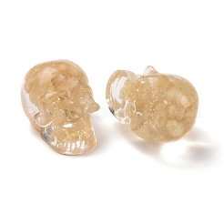 Perle di trucioli tinti di quarzo giallo naturale&nbsp;G-E185-11