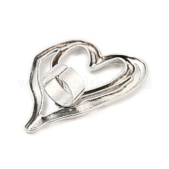 Verstellbarer Ring aus Legierung&nbsp;RJEW-K260-01B-AS