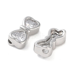 Ottone con perle di zirconia cubica trasparenti&nbsp;KK-B102-38P