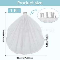 Voiles de mariée en maille de nylon&nbsp;AJEW-WH20018-77