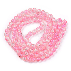Perles de verre craquelé cuites au four&nbsp;CCG-S001-8mm-09-A