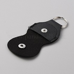 PU-Leder-Gitarren-Picks-Halter-Schlüsselbund-Plektren-Taschen-Etui-Zubehör&nbsp;KEYC-WH0040-02A