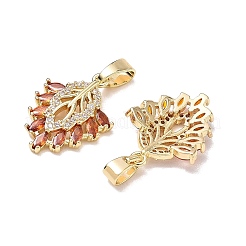 Pendentifs avec zircon cubiques à micro-pavés en laiton&nbsp;CU-CBA3371-06G-D