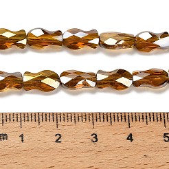 Chapelets de perles en verre électroplaqué&nbsp;EGLA-P066-01A-AB12