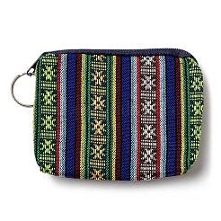 Brieftaschen aus Baumwollstoff mit Streifenmuster im Bohème-Stil&nbsp;ABAG-Q043-04